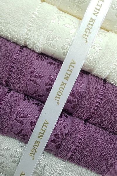 Özdilek Blossom Özdilek Towel - 10 Pieces Anthracite Gray and Cream Indigo