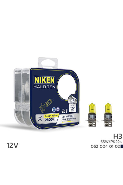 Niken 12V H3 55W SARI IŞIK AMPUL PK22s 2800K