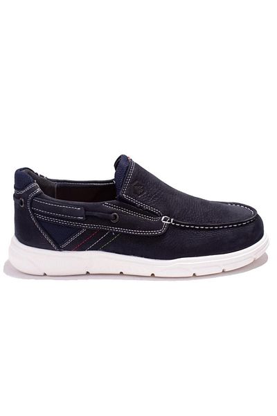 Hammer Jack 10224105 Cn Snap Navy Blue Orthopedic Casual Men's Leather Shoes