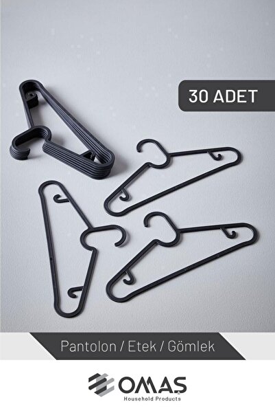 Omaş Household Product Пластикові вішалки для одягу, 30 штук