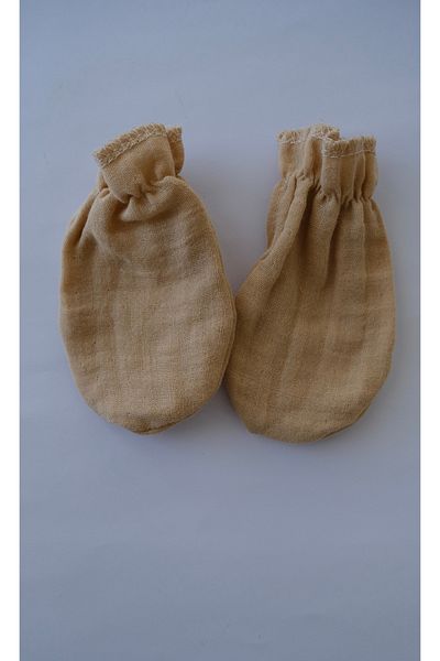 runbaby Cotton Double Layer Muslin Fabric 5 Pairs Baby Gloves
