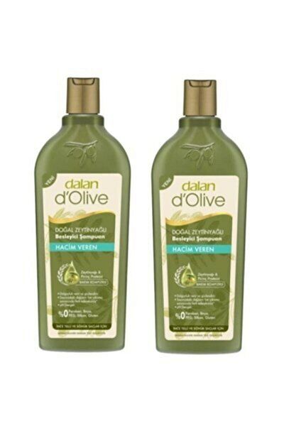 Dalan 400 ml Natural Shampoo with Olive Oil - 2 Pieces
