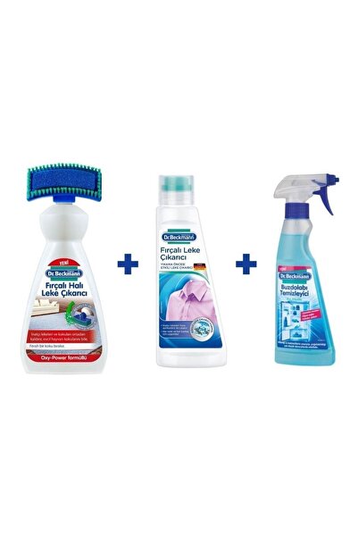 Dr.Beckmann 3'lü Set Fırçalı Leke Çıkarıcı ve Buzdolabı Temizleyici