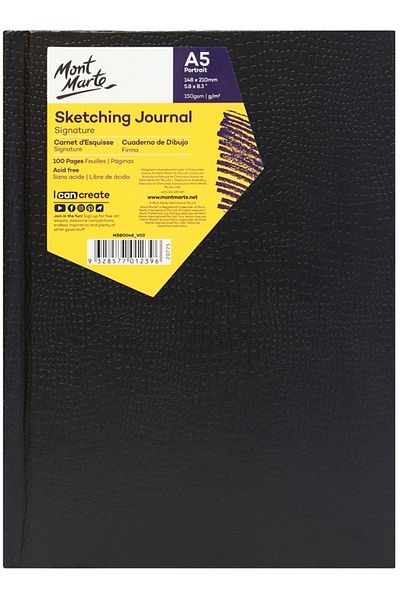 Mont Marte Croc A5 Portrait 100 Pages 150gr Signature - MM Sketch Journal