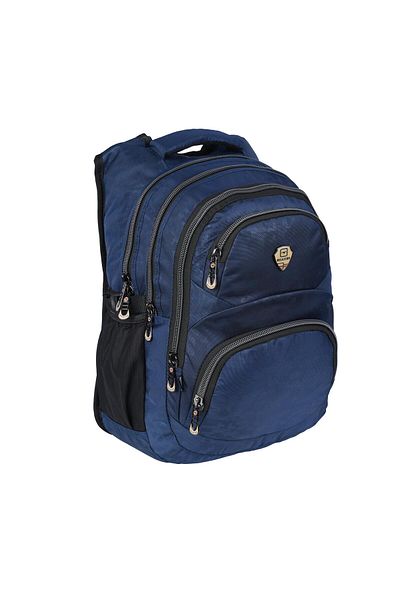 SYG Rucsac de școală ergonomic din țesătură cu căptușeală impermeabilă cu 5 compartimente SYG2226-albastru închis