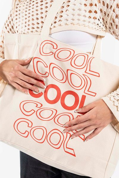 The Lycos Geantă de umăr și plajă din pânză „Cool”.