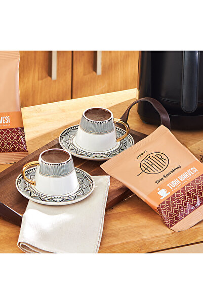 Karaca Hatır Orta Kavrulmuş Bol Köpüklü Türk Kahvesi 5x100gr