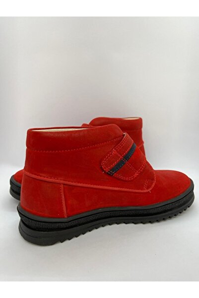 Ortopedia Ortopedik Çocuk Unisex Deri Bot 0002 - Kırmızı