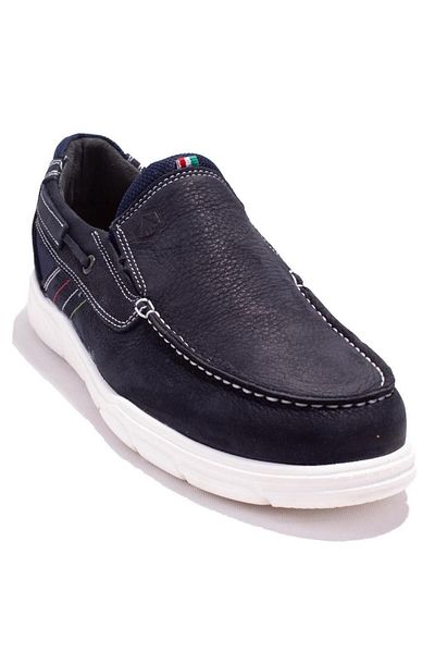 Hammer Jack 10224105 Cn Snap Navy Blue Orthopedic Casual Men's Leather Shoes
