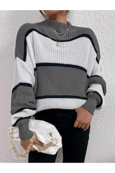 Dier Moda Pulover oversize cu dungi Dier Moda pentru femei
