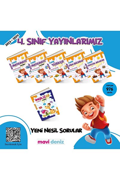 Mavi Deniz Yayınları MAVİ DENİZ 4.SINIF 6'LI SET 2023-2024