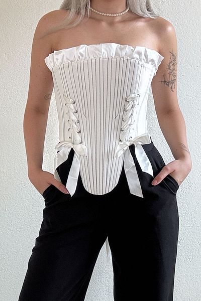 HERA BELLA Bustieră corset victorian vintage