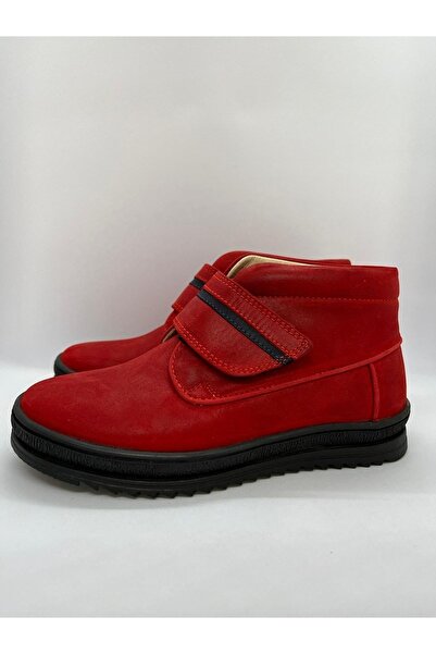 Ortopedia Ortopedik Çocuk Unisex Deri Bot 0002 - Kırmızı