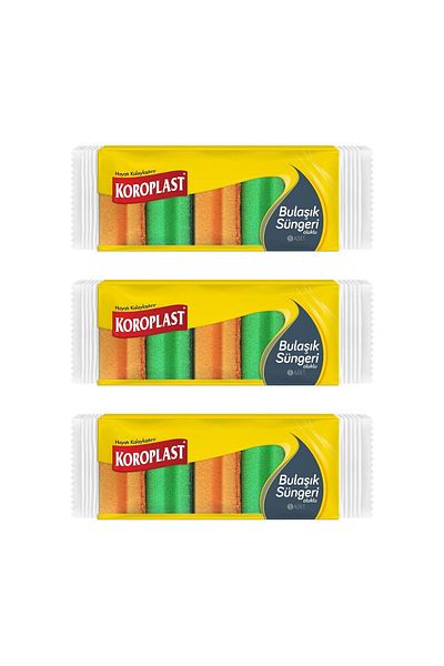 Koroplast Corrugated Dish Sponge 5 Pack x 3 Pack