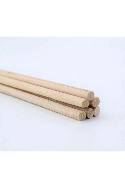 Yumuşakkeçe Makrome Ahşap Çubuk 5 Adet 40 Cm Uzunluk 1 Cm Çapı