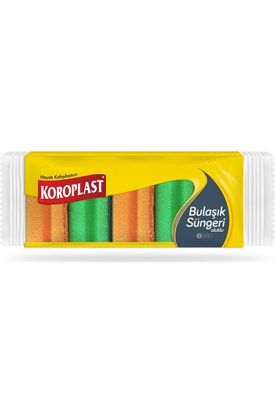 Koroplast Corrugated Dish Sponge 5 Pack x 3 Pack