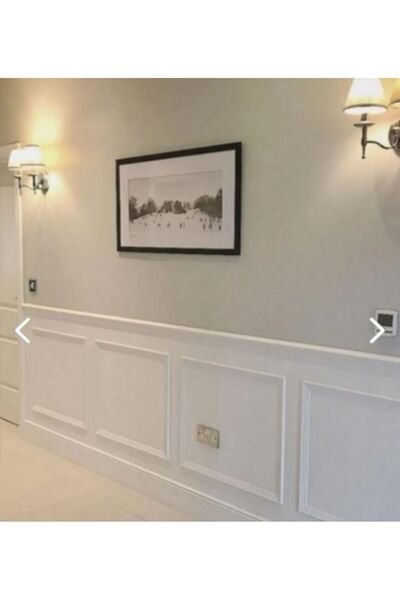 GÜÇLÜ Dekoratif Boyanabilir 2,5 Cm Strafor Duvar Çıtası 30 cm x 50 cm Hazır K...