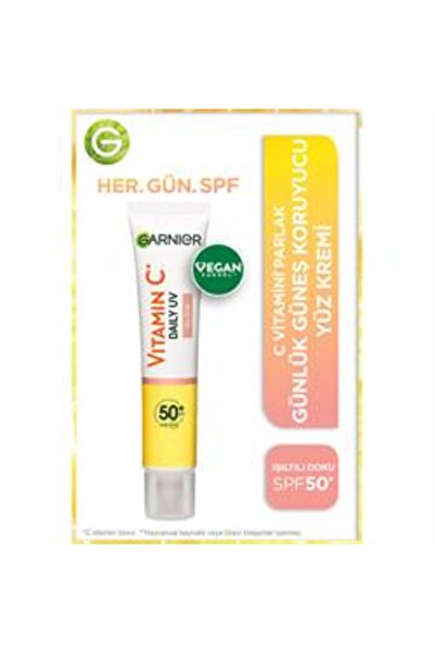 Baby Garnier C Vitamini Parlak Günlük Güneş Koruyucu SPF50 40ml ( TEKLİDİR )