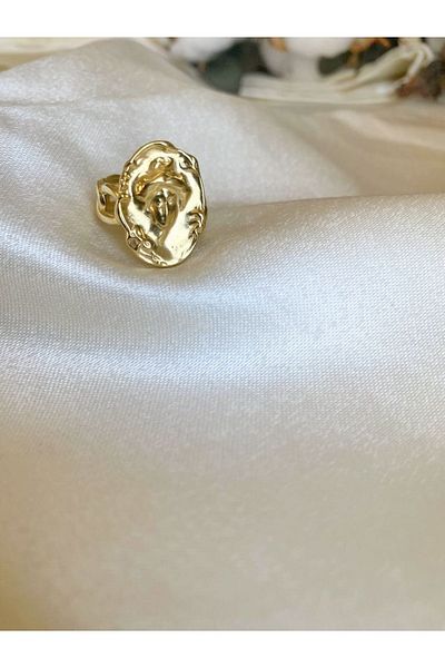 Aksesuar Gold Steel Ring