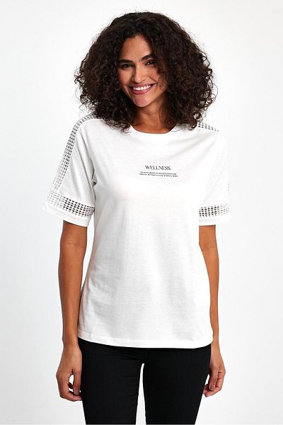 PEPPER MİNT LONDON Lace Detailed T-Shirt Sleeve