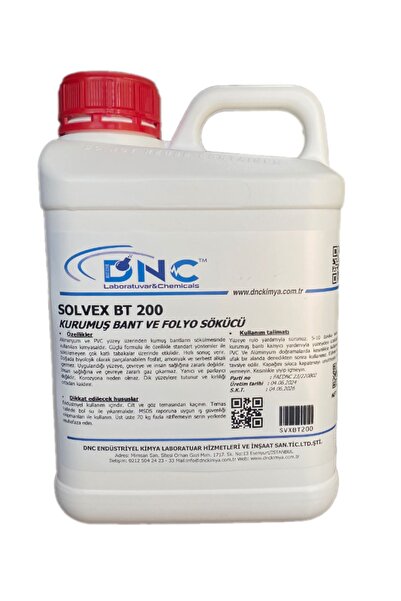 DNC Kurumuş Bant Etiket ve Folyo Sökücü Solvex BT 200-6kg