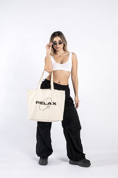 The Lycos Τσάντα ώμου και παραλίας "relax" Canvas Tote