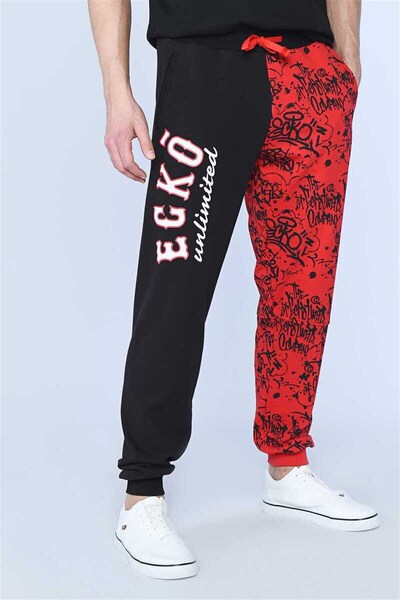 ECKO UNLTD Peas Erkek Graffıtı Baskılı Parcalı Eşofman Alt