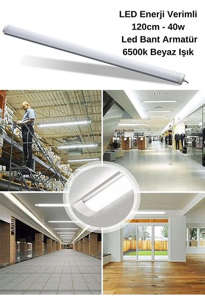 KL HOME 6500k White Light - 2 Pieces Led Lamp Tape Luminaire - 120cm - 40w Bulb