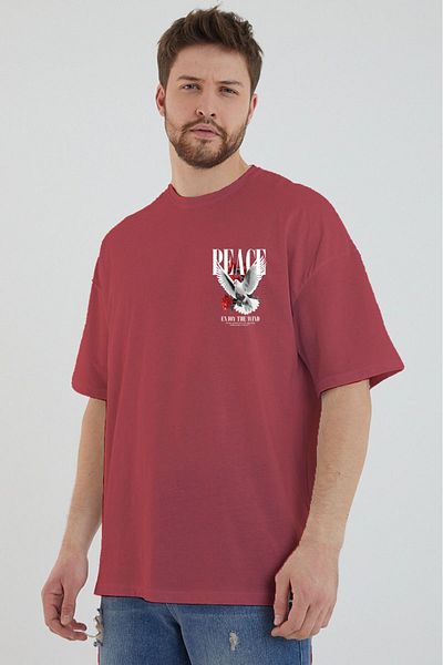 DEEPSENCE Μπλουζάκι πλακιδίων με μοτίβο PEACE Dove Unisex Oversize