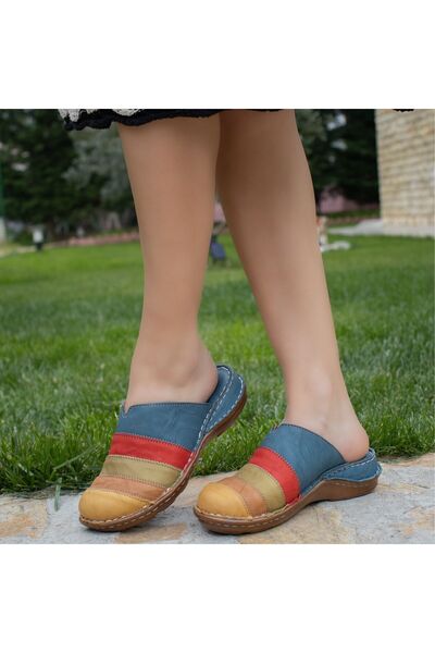 CONSUELO Papuci Sabo pentru femei din piele ortopedică 10399