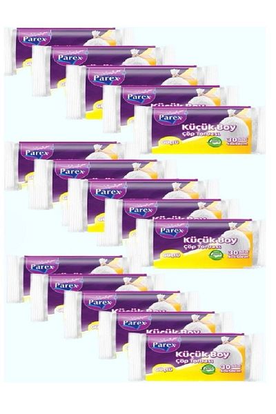 Parex 30Pcs 40X50 cm Strong Garbage Bags - Small Size X 15 Packs