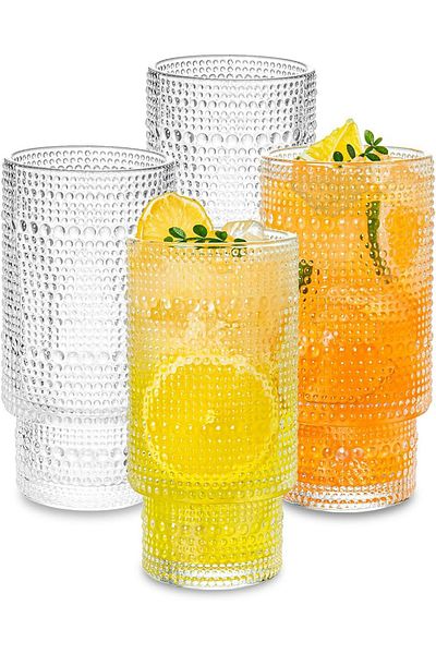 GİLLİ STORE Bead Shaped Cup Origami Transparent Cocktail Cup 320ml 1 Piece