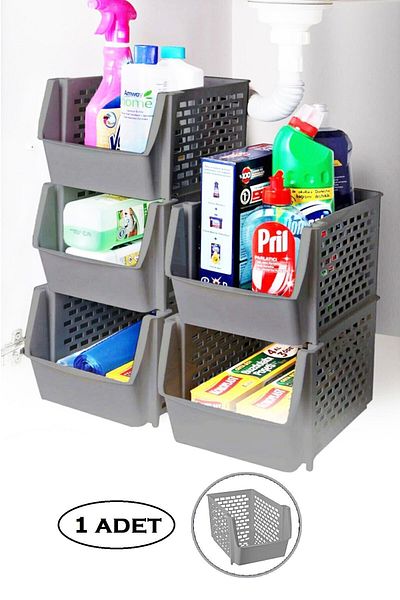 DEYHOME Organizator multifuncțional stratificat suprapus, raft sub chiuvetă 1 bucată