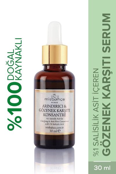MİSBAHÇE Arındırıcı Gözenek Karşıtı Konsantre 30 Ml %1 Salisilik Asit Ile