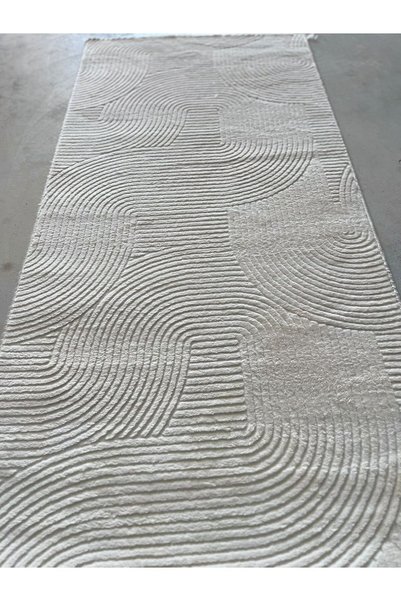 Anatolian Carpet Store RÖLYEF JOY KREM KAYMAZ TABAN KESME HALI YOLLUK