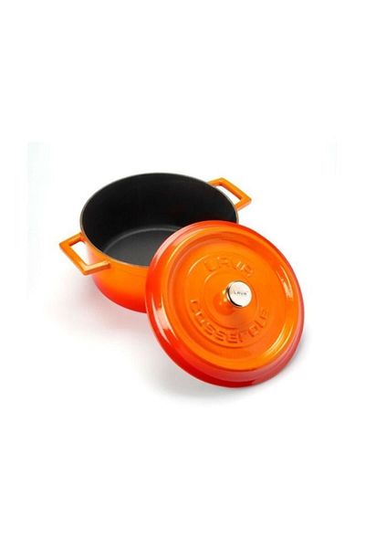 Lava Cast Iron Round Pot 24 cm.