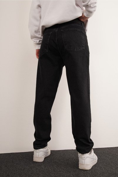DİFRANSEL Basic Koyu Antrasit Mom Jean