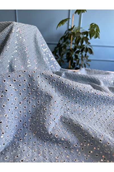 Hayalet kumaş İnxe dökümlü payetli tasarım kot kumaş