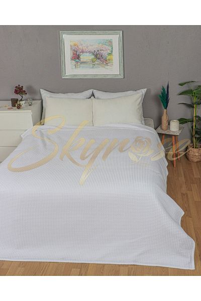 Skyrose Μοτίβο βάφλας πικέ 100% βαμβακερό κάλυμμα κρεβατιού Πικέ κάλυμμα κρεβατιού 160x230 cm Μονό