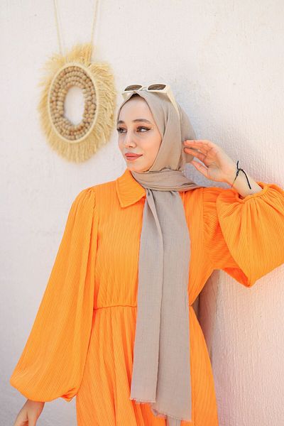 shalby Bamboo Crash Shawl Mink Hijab
