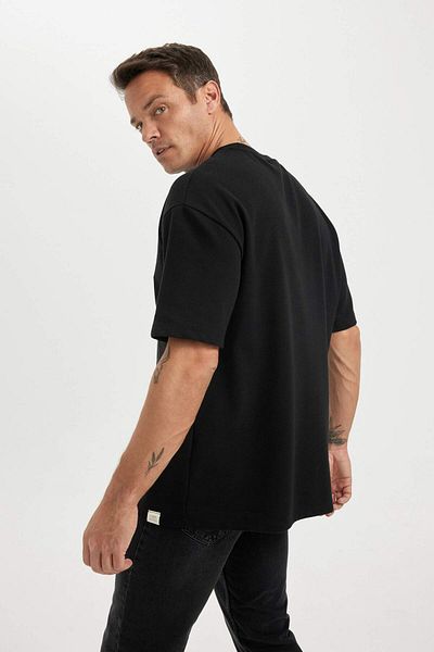 DeFacto Oversize Wide Fit Crew Neck Short Sleeve T-Shirt U8305Az24Sm
