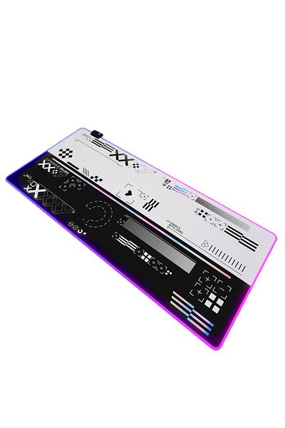 Xrades لوحة ماوس أنيمي RGB مقاس 80 × 30 سم، 13 وضعًا مختلفًا للألوان، مقاومة للماء للألعاب مقاس XL
