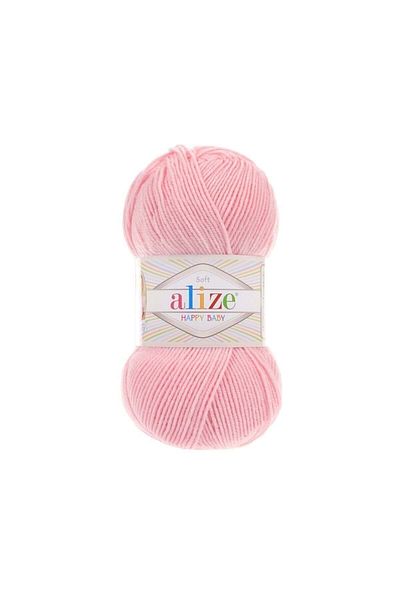 Alize Happy Baby 340el Πλεκτό Σχοινί 100 gr Πούδρα Ροζ
