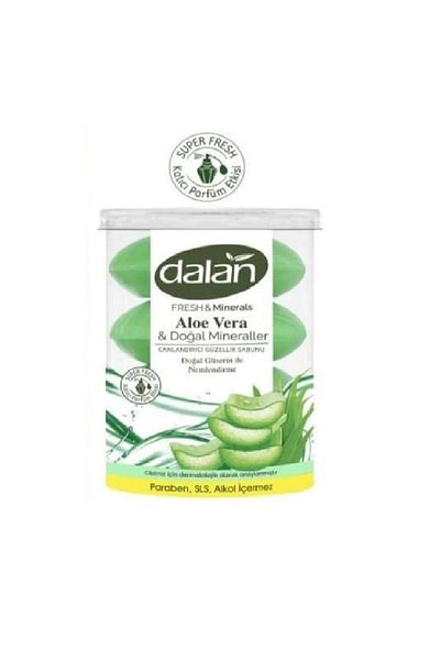 Dalan Fresh Minerals Shower Soap 8 Pieces Aloe Vera 440 gr X 2 Pack