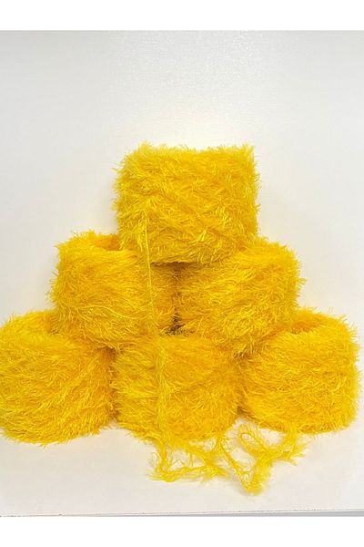 göçer Yumoş rabbit feather color chick yellow visual net 600 g