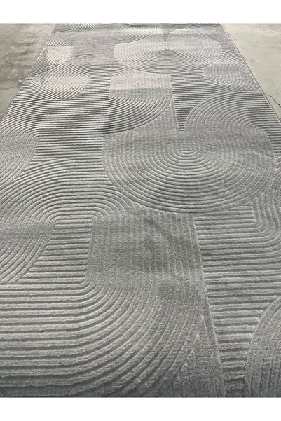 Anatolian Carpet Store RÖLYEF JOY GRİ KAYMAZ TABAN KESME HALI YOLLUK