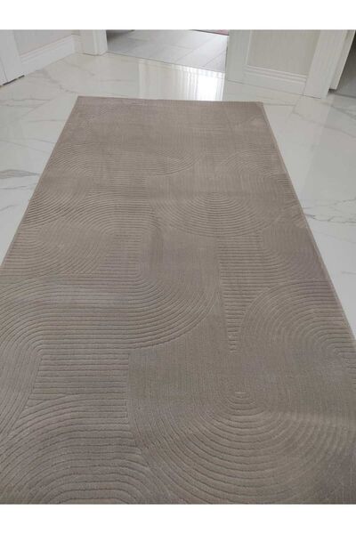 Merinos Joy Rölyef Kaymaz Taban Oda Salon Koridor Mutfak Halı Yolluk Bej