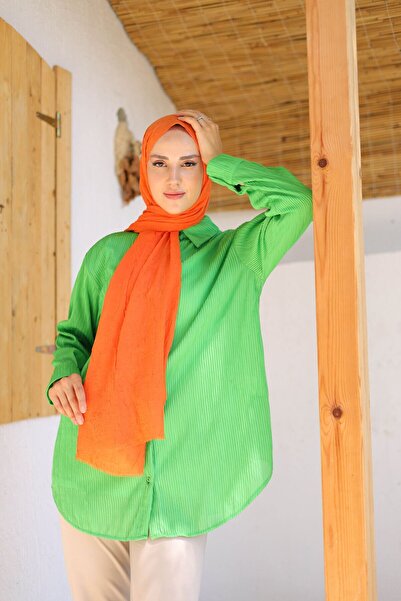 shalby Μπαμπού Crash Shawl Πορτοκαλί