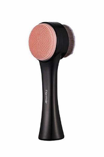 Store Ergonomic Double Facial Cleansing Brush - Face Cleansing Brush - With Handle - 024 -8690604597895