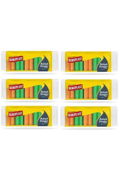 Koroplast Dish Sponge Corrugated 5 Pieces X 6 Pieces